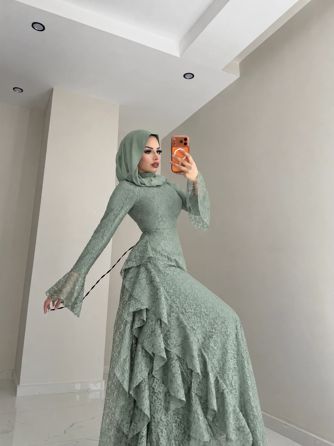 “RUKİA ELZA” Pinterest dantel elbise 