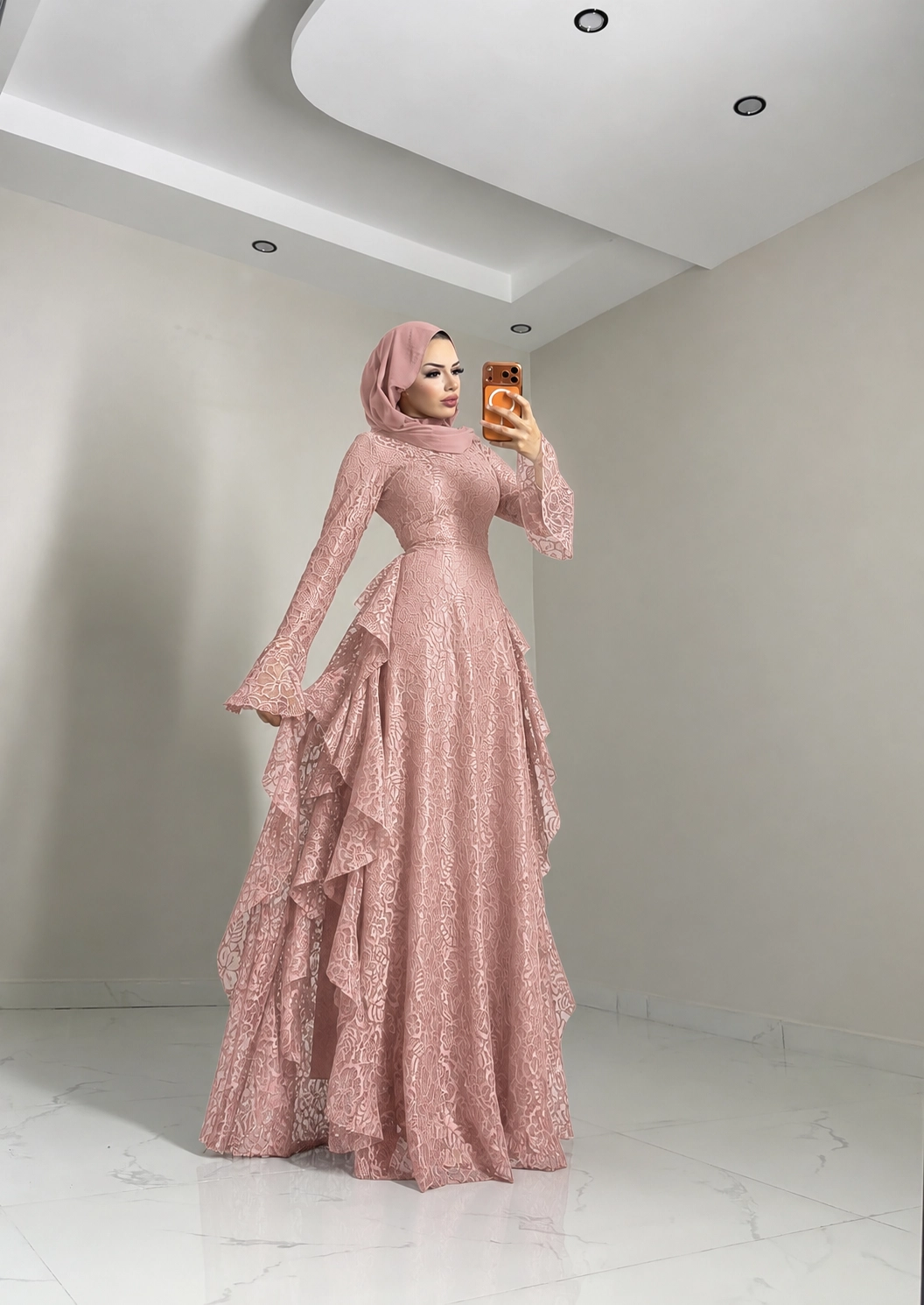 “RUKİA ELZA” Pinterest dantel elbise 