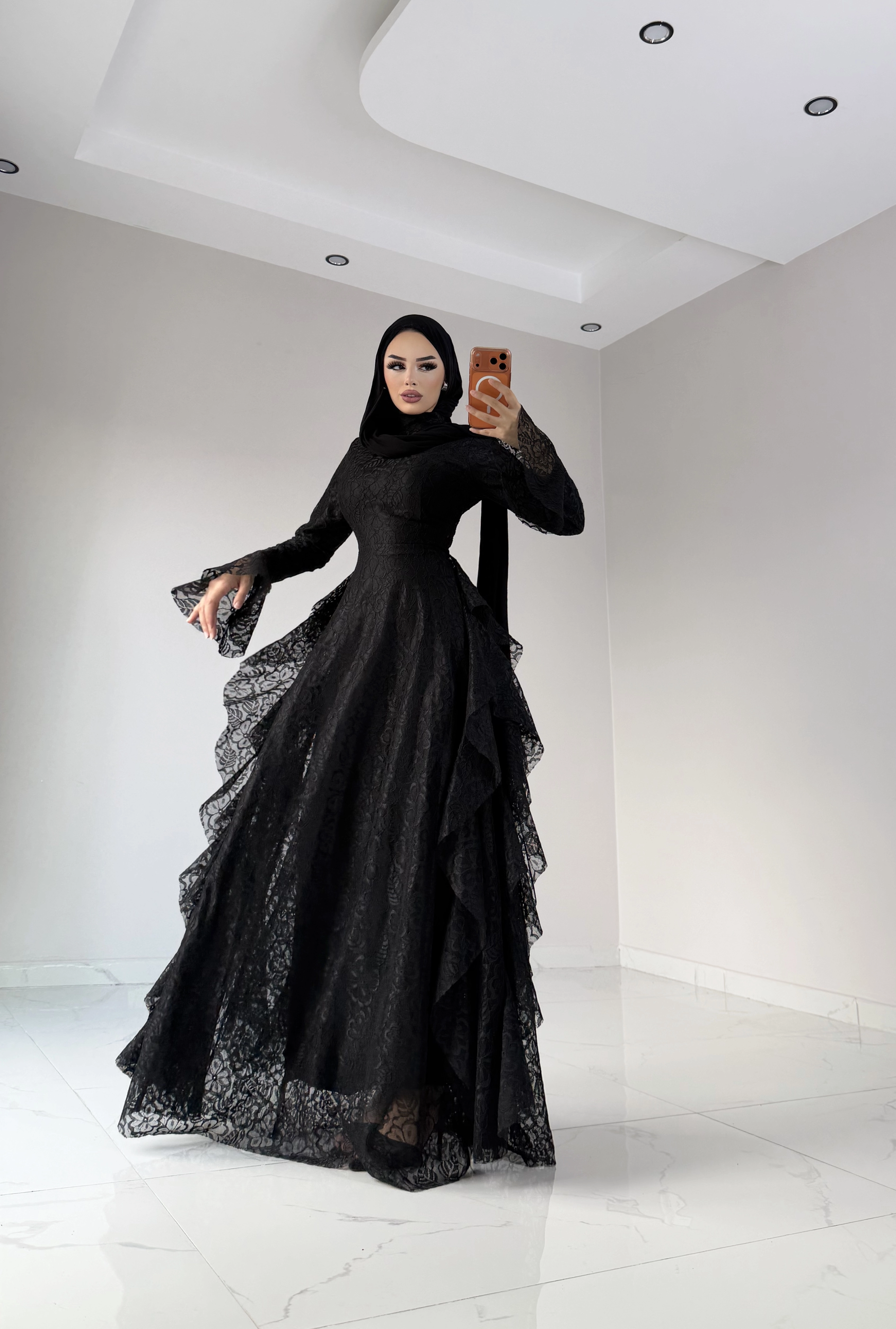 “RUKİA ELZA” Pinterest dantel elbise 