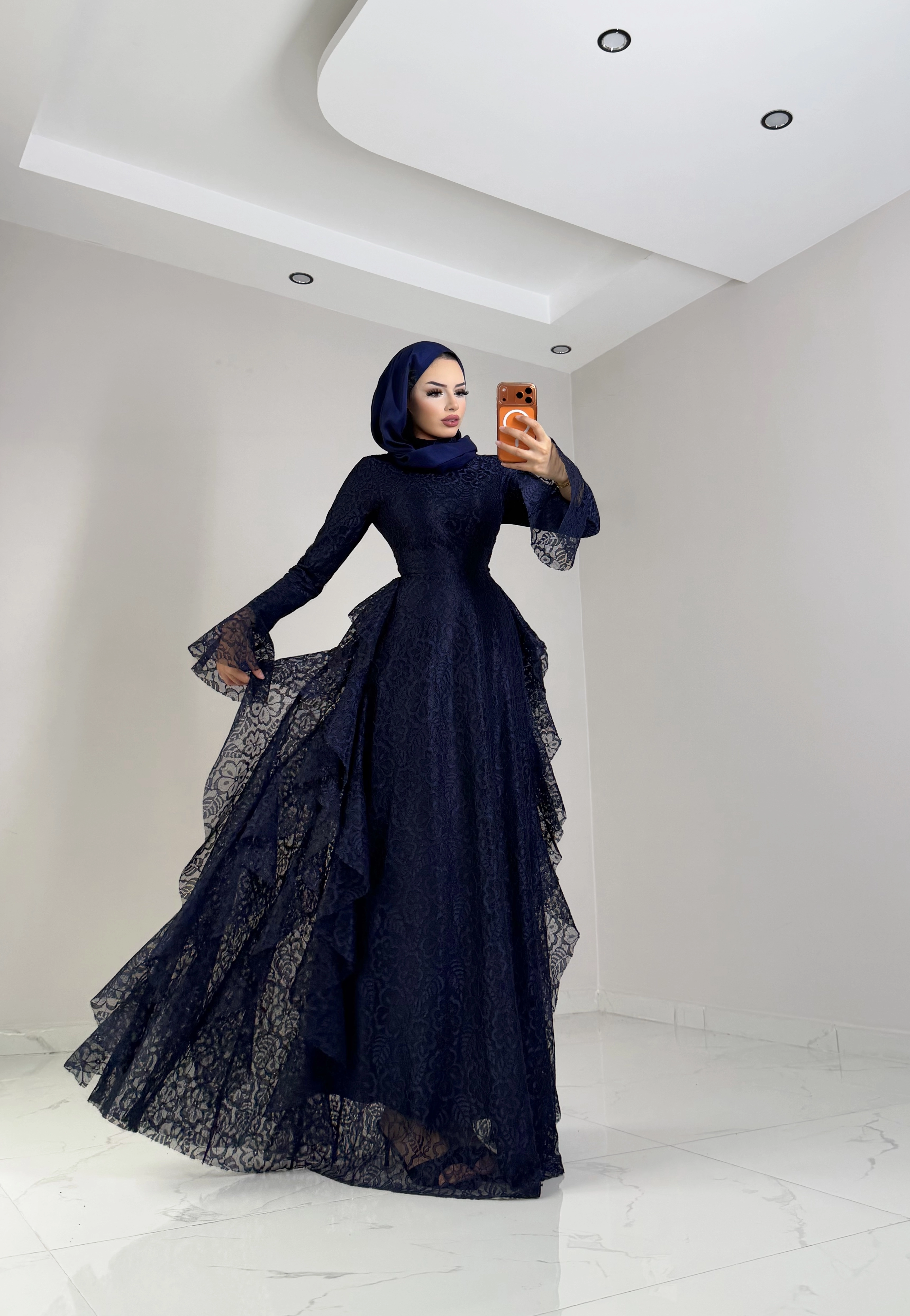 “RUKİA ELZA” Pinterest dantel elbise  