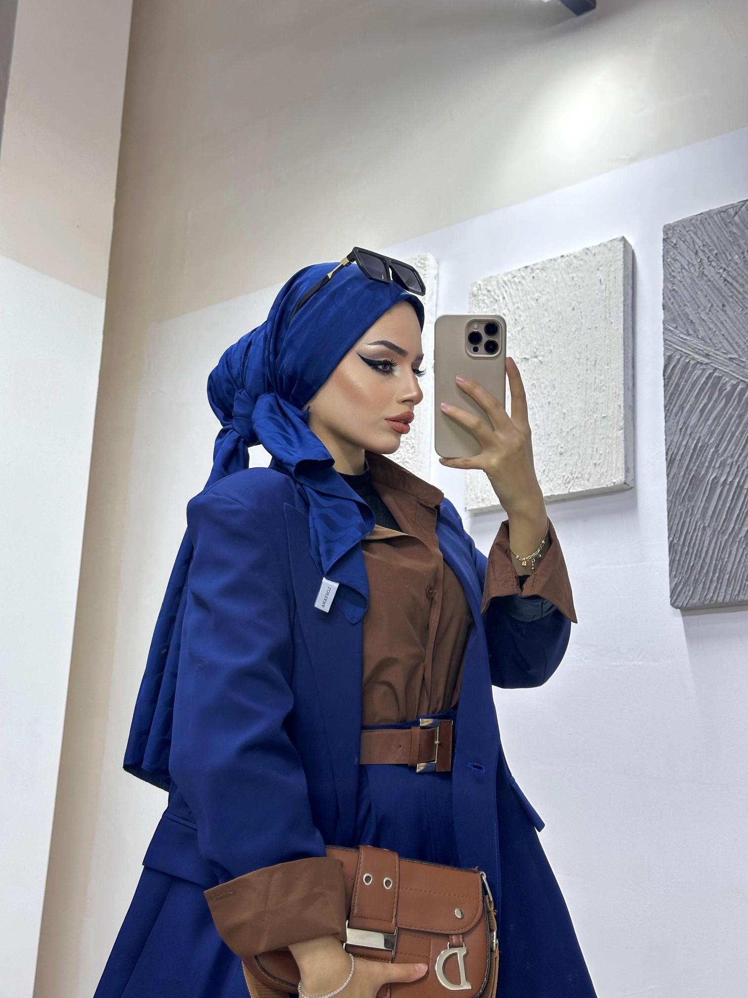 Gece Mavisi Bleazer Takım ceket pantolon (kemersiz)