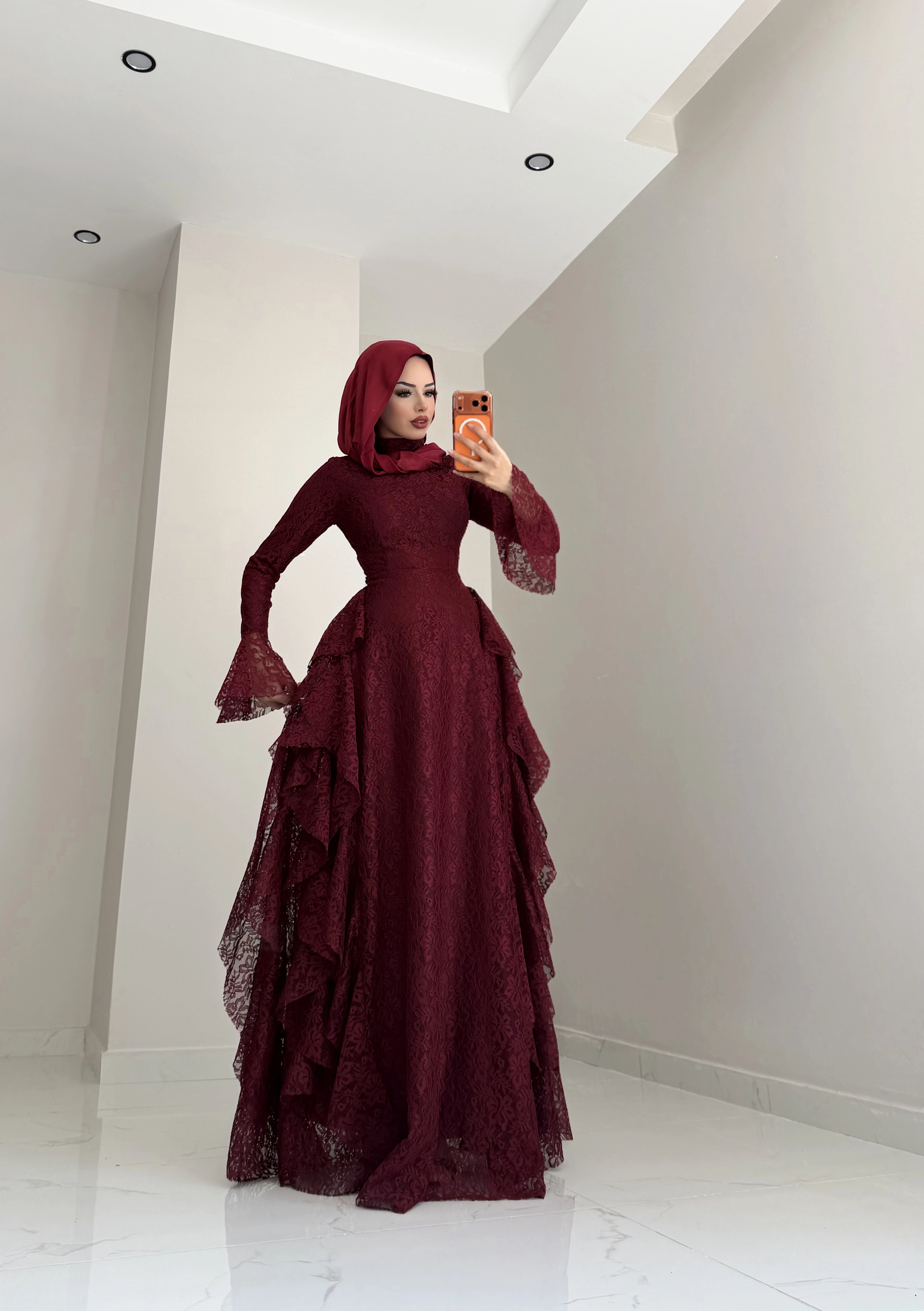 “RUKİA ELZA” Pinterest dantel elbise 