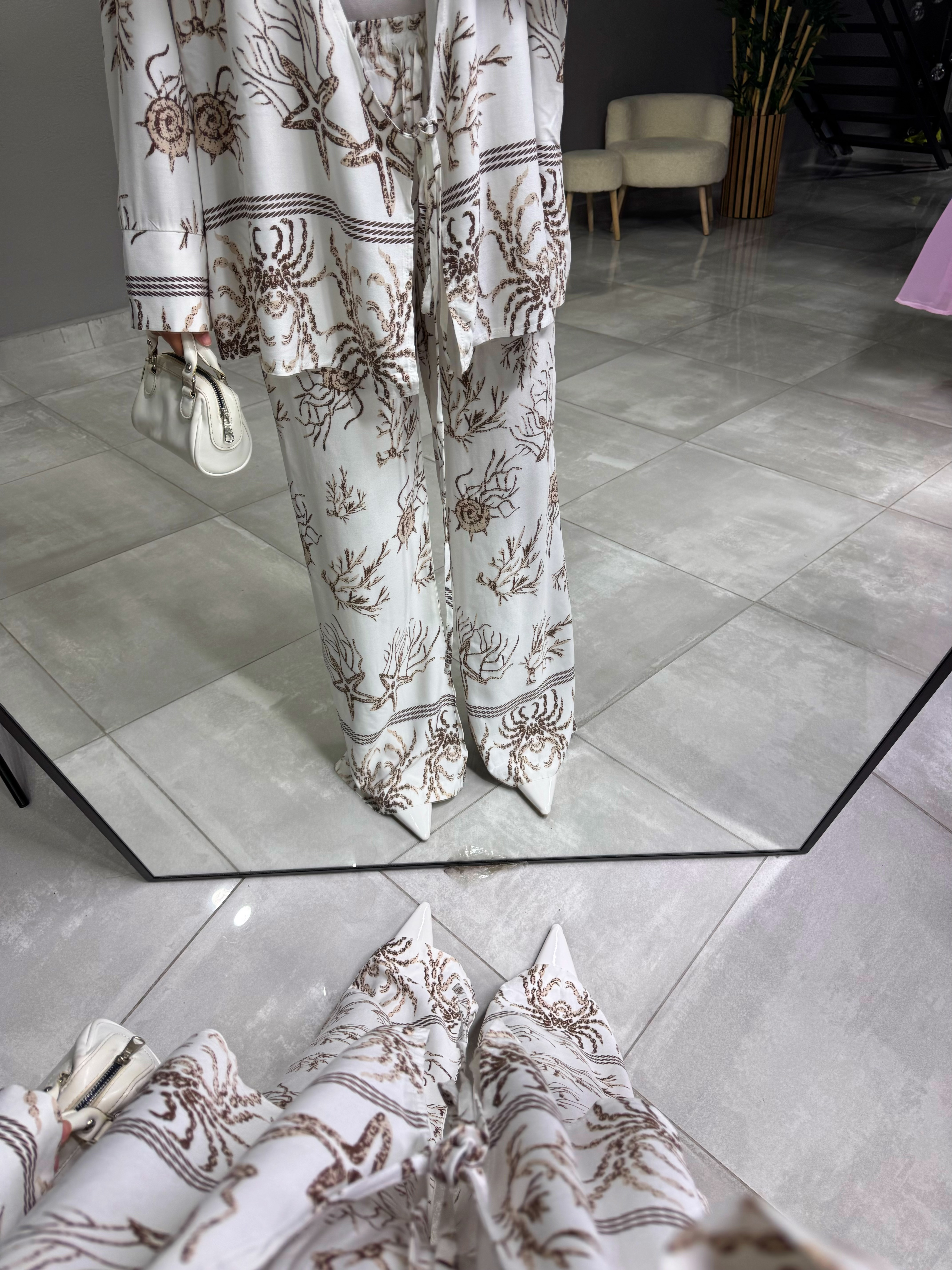 viskon pamuklu kimono takım