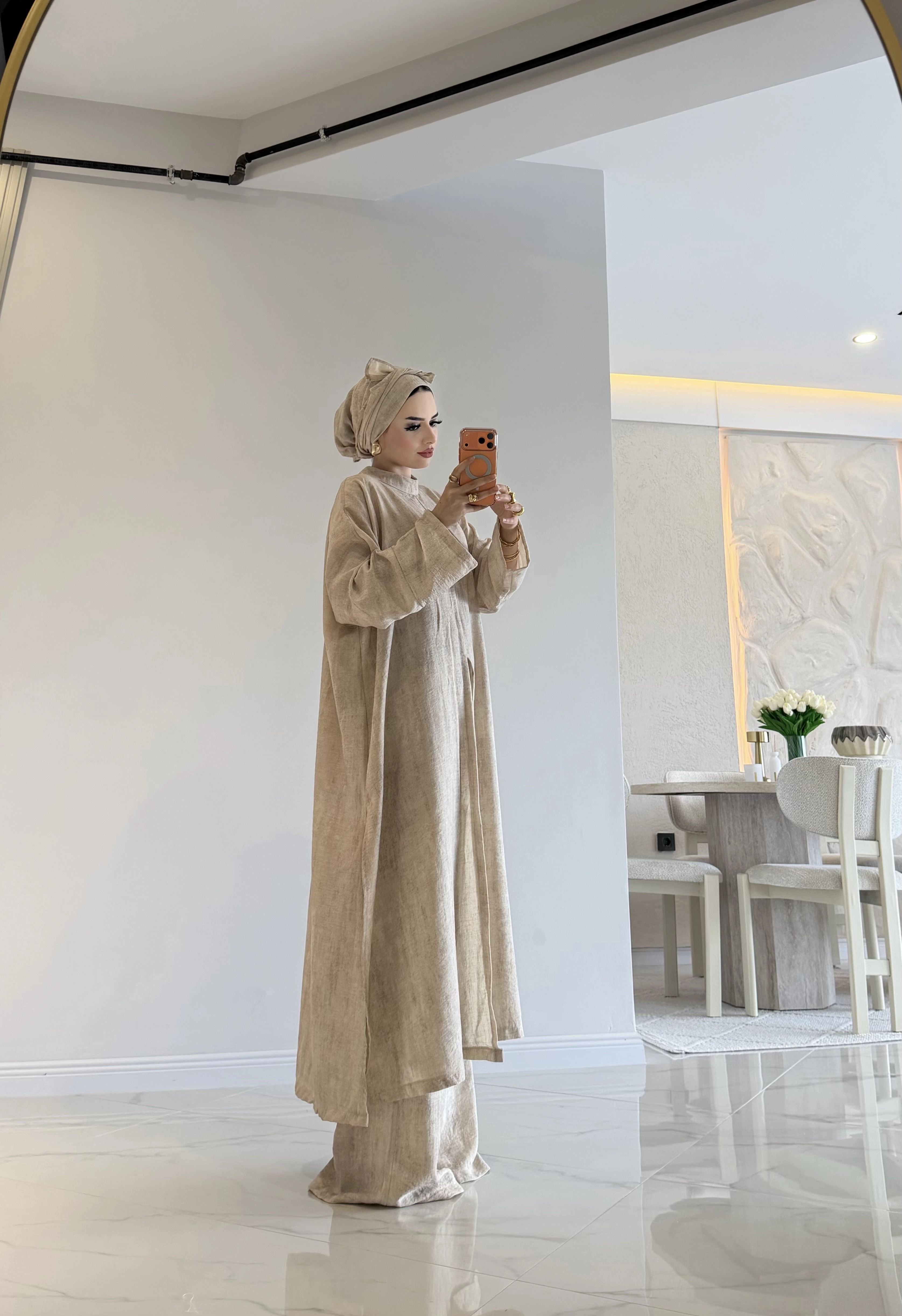 Relax Keten Üçlü Tesettür Tk 