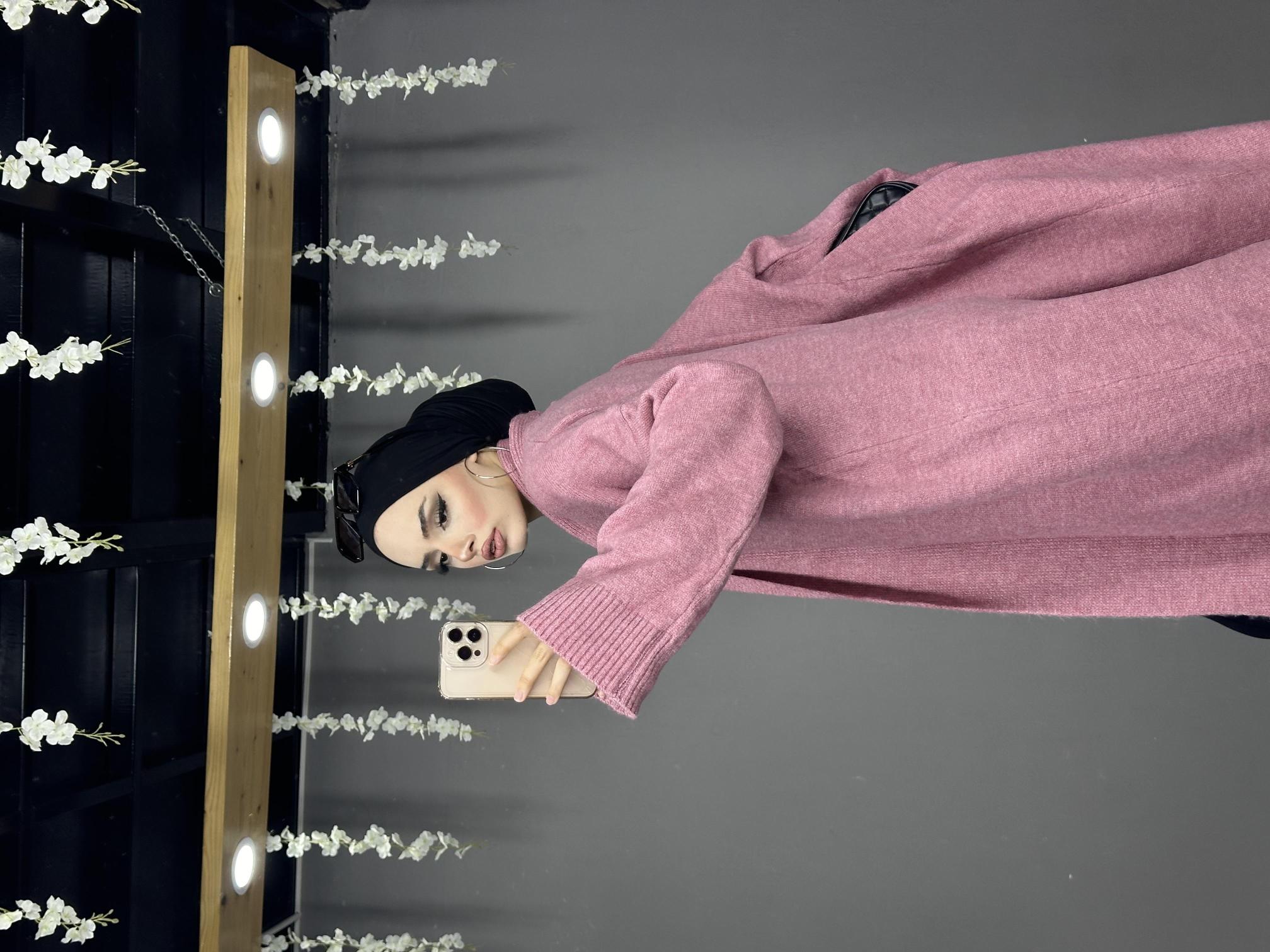Tam boy Oversize Triko Hırka
