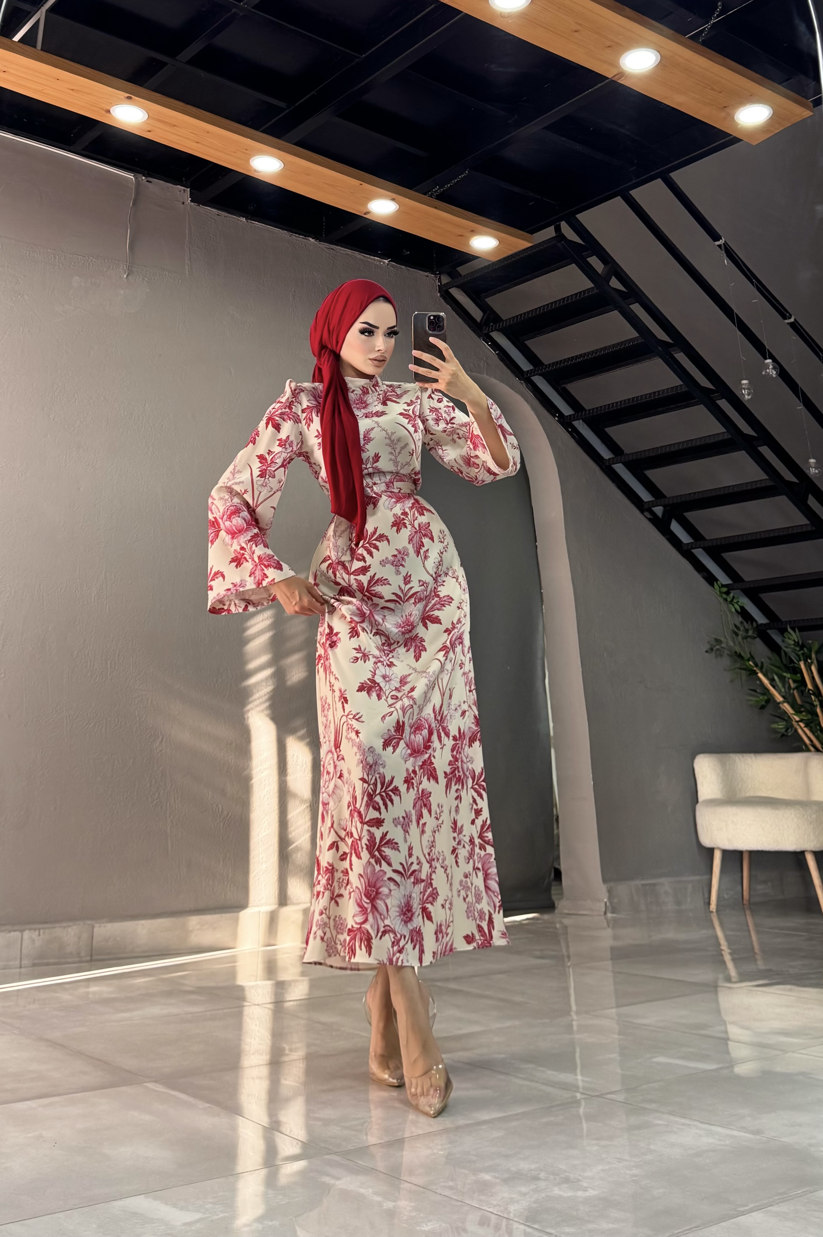 BARBİE Çiçekli elbise 