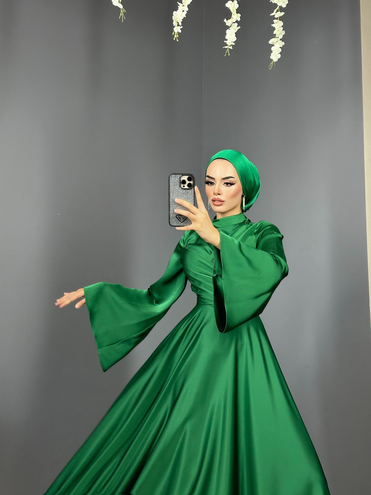 İthal Saten Kumaş Abiye