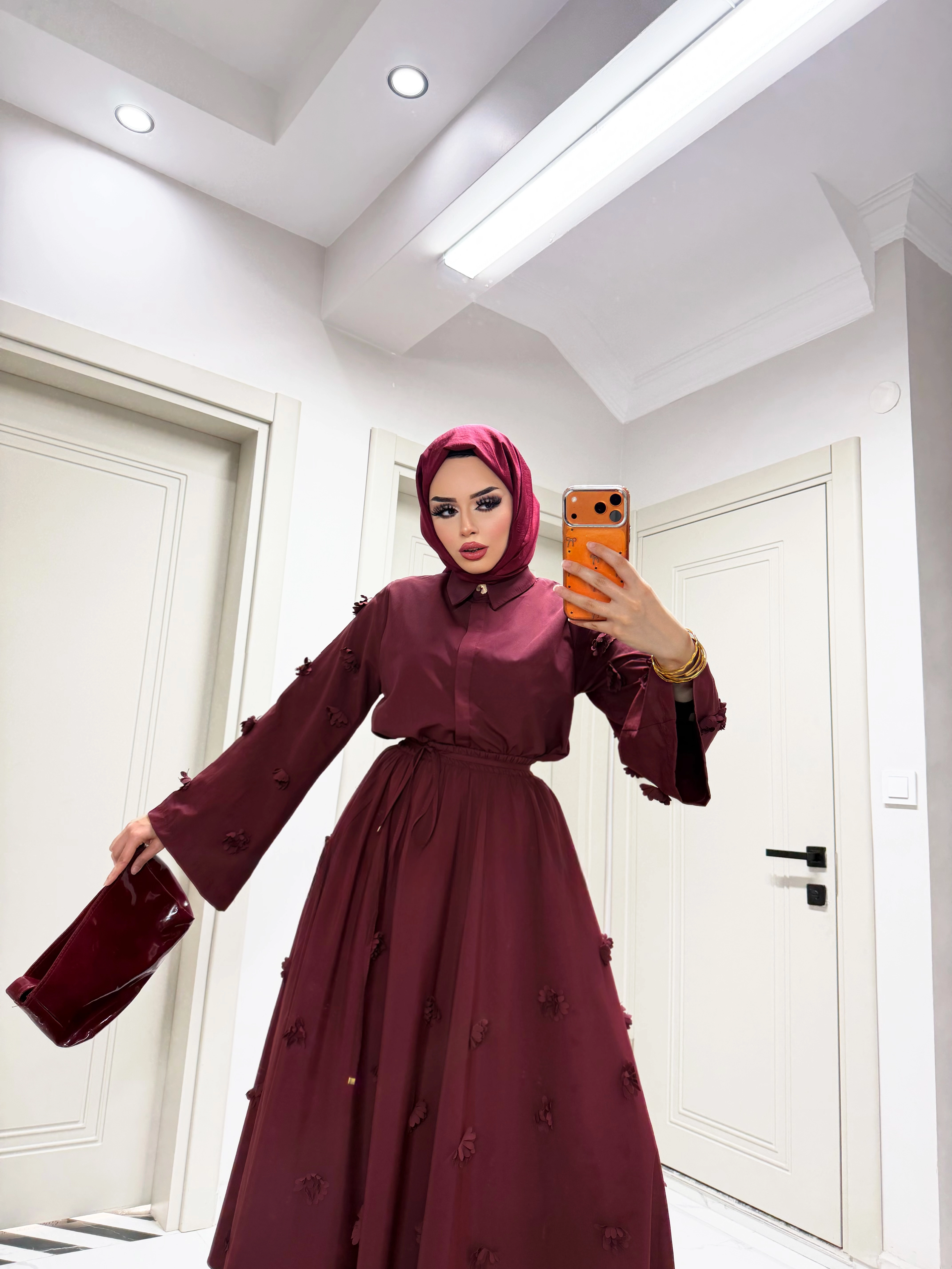 Layla çiçekli takım