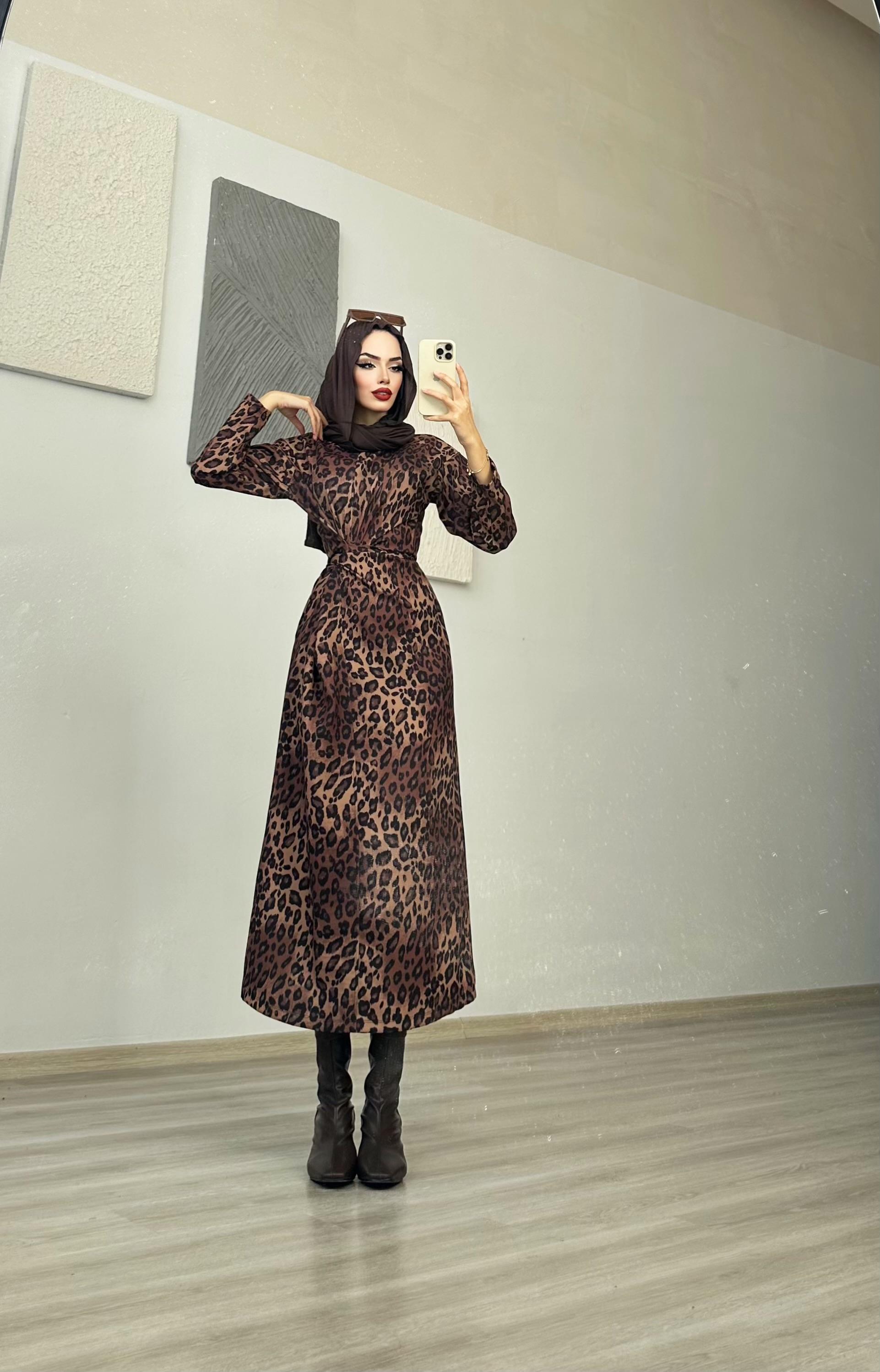 LEOPAR ELBİSE 
