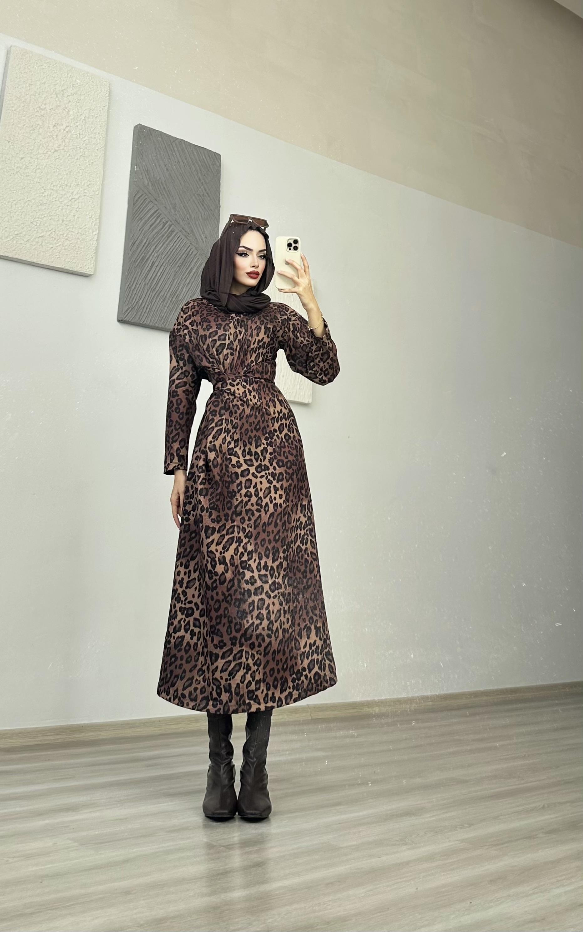 LEOPAR ELBİSE 