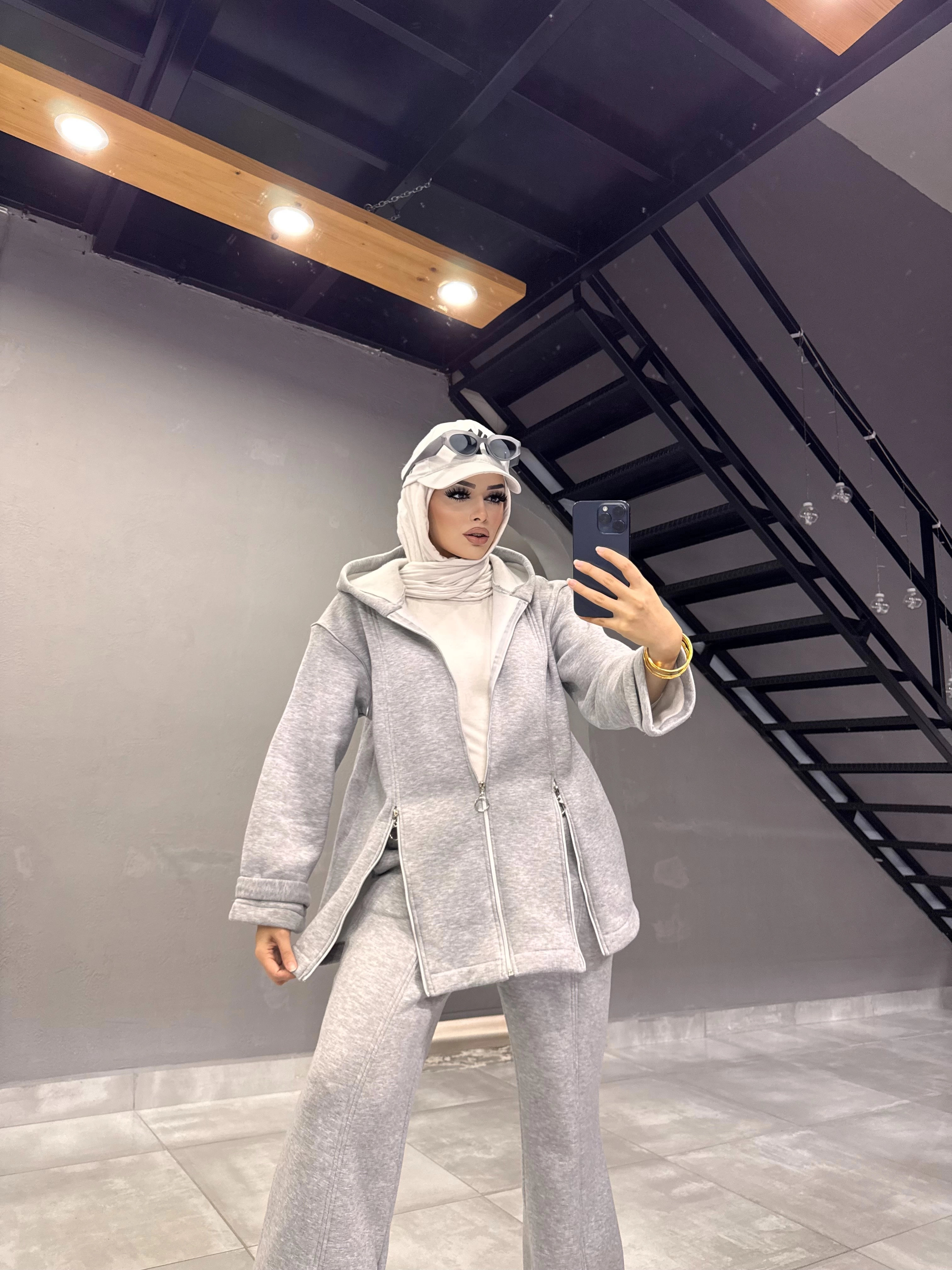 3 iplik şardonlu yumoş pofuduk eşofman takım
