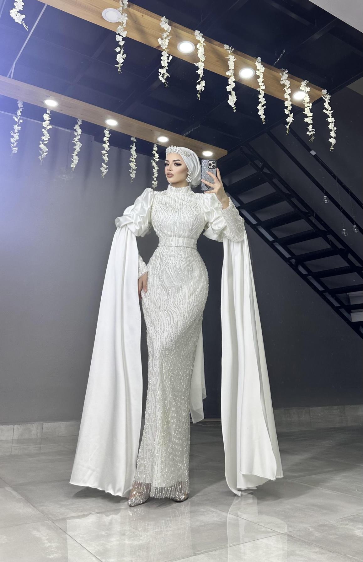 Özel Tasarım Kuğu Model Abiye