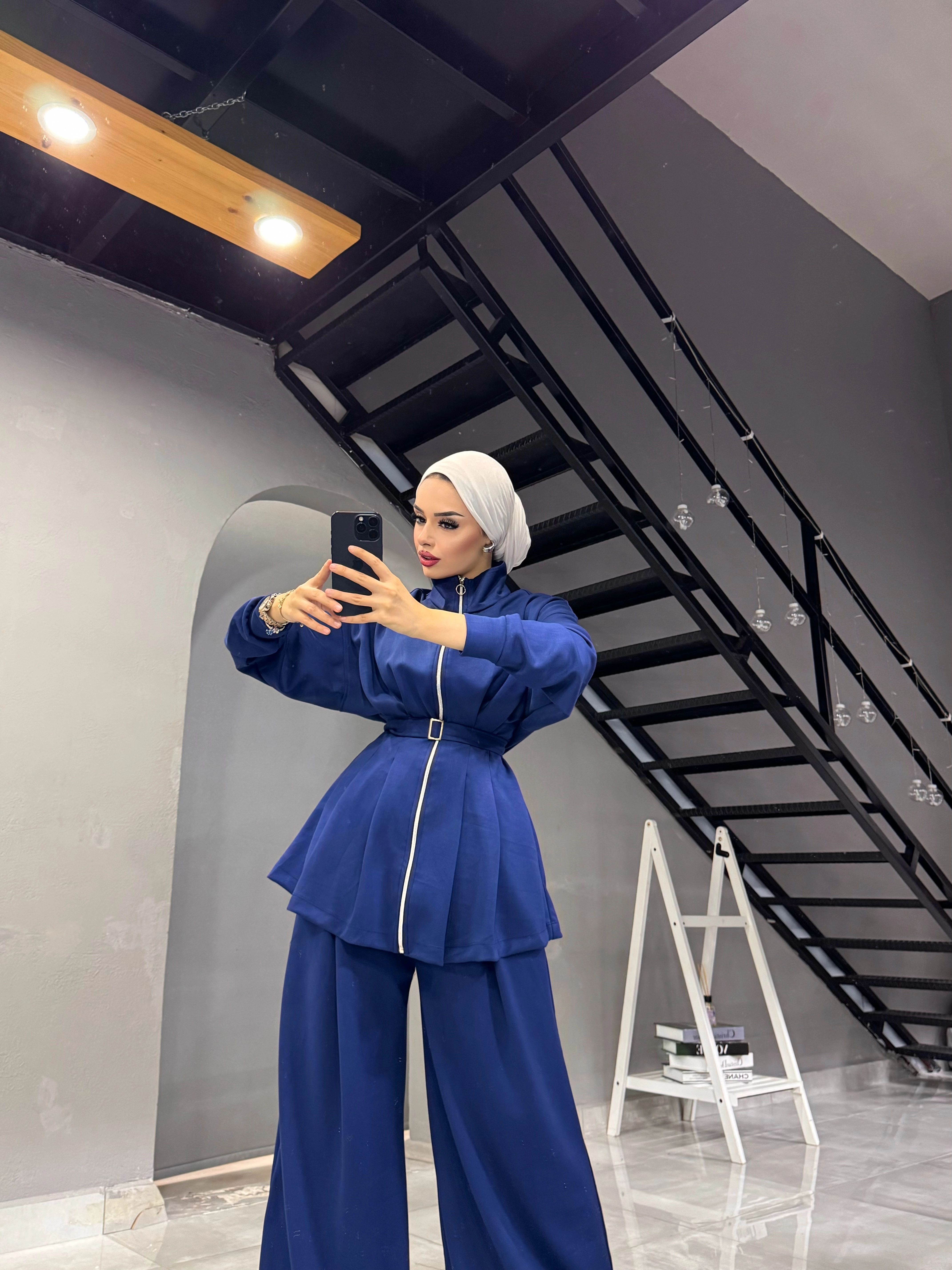 OYSHO OWERSİZE PANTOLONLU TESETTÜR TK
