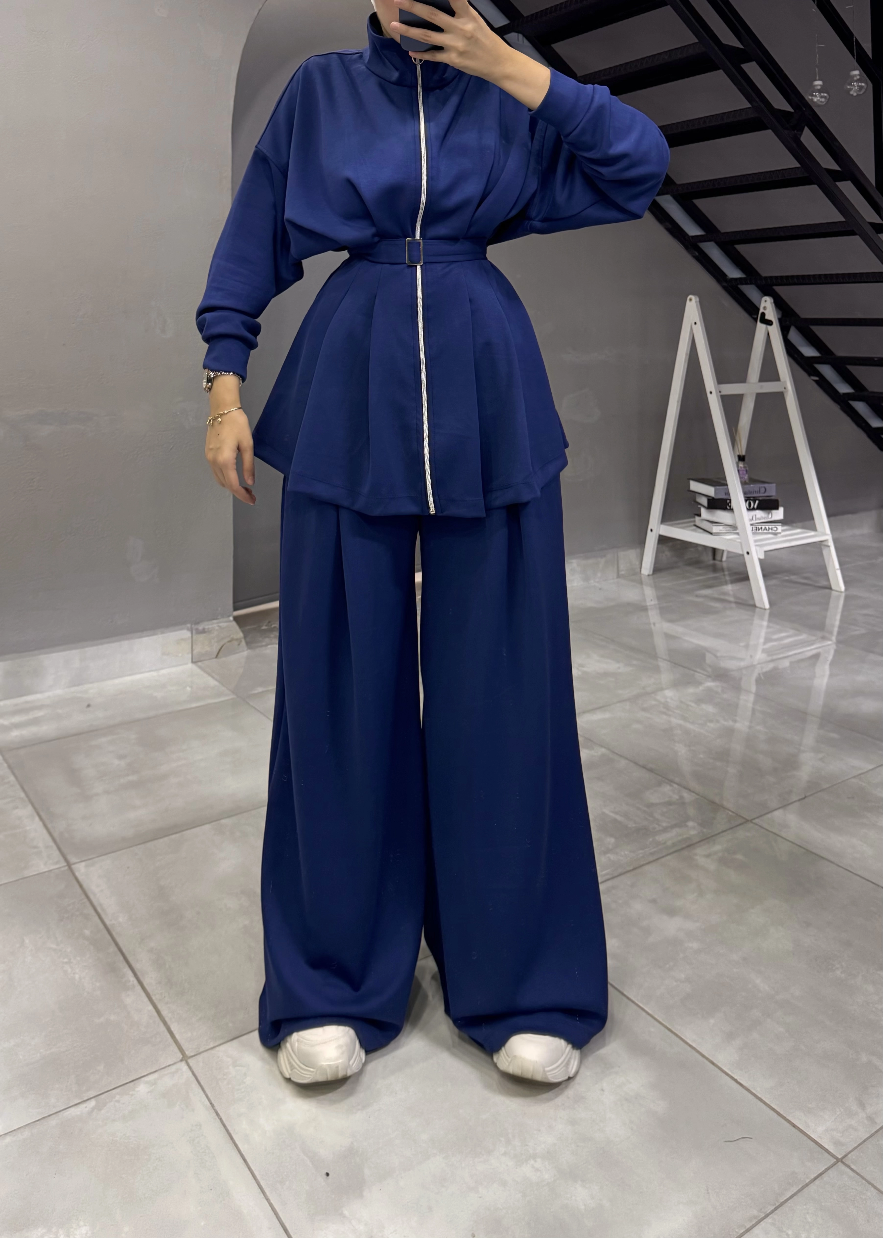 OYSHO OWERSİZE PANTOLONLU TESETTÜR TK