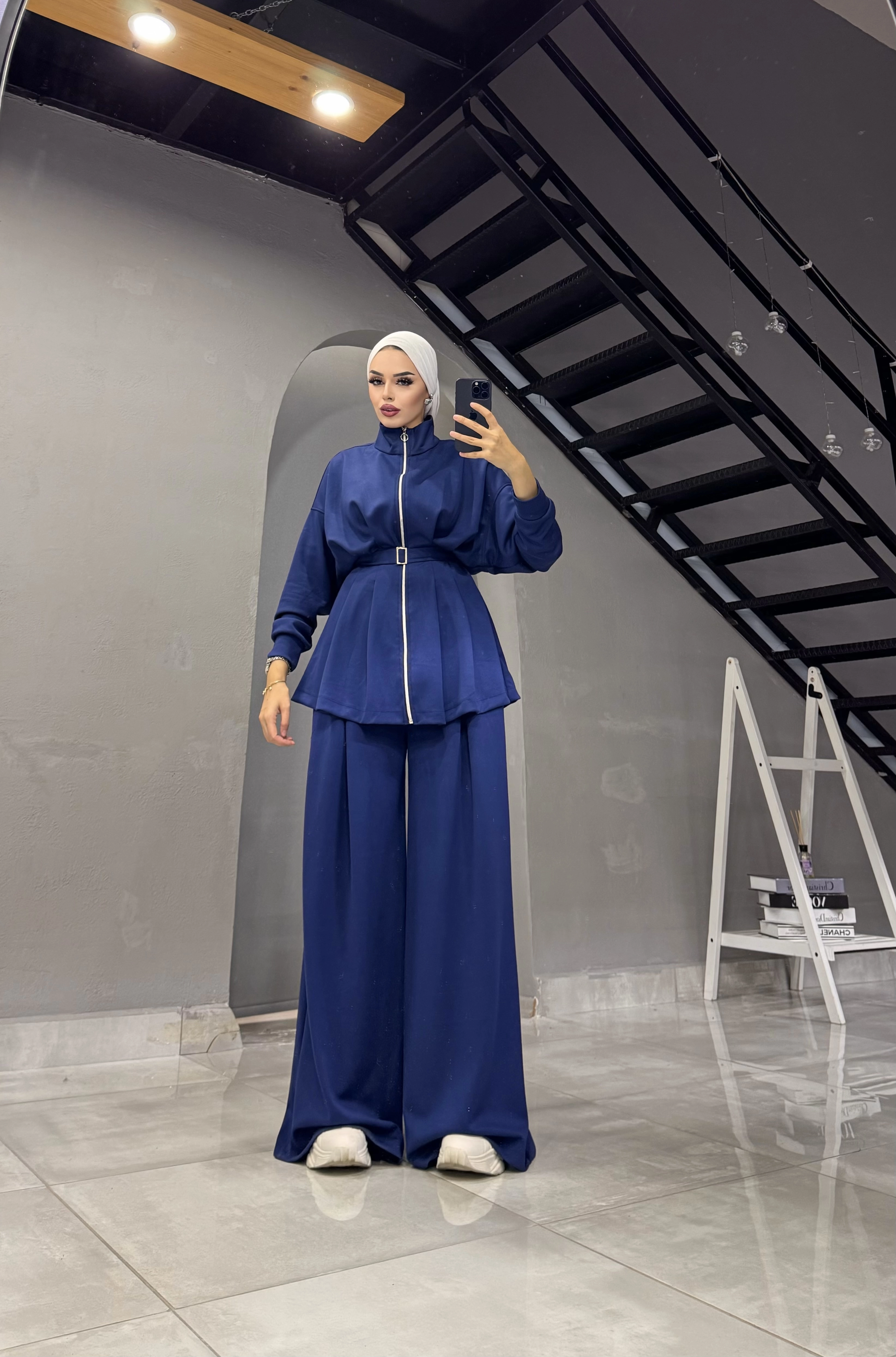 OYSHO OWERSİZE PANTOLONLU TESETTÜR TK
