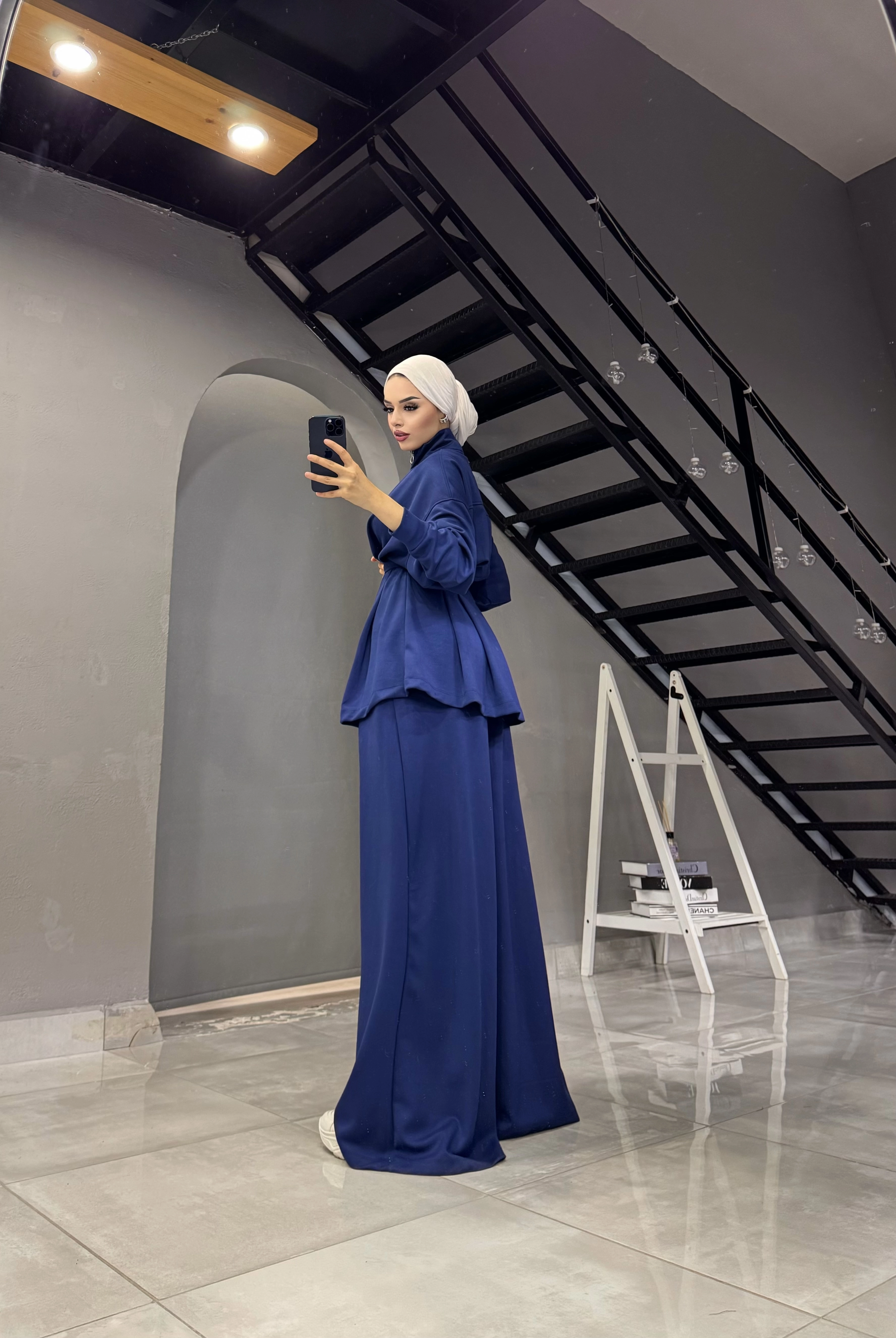 OYSHO OWERSİZE PANTOLONLU TESETTÜR TK