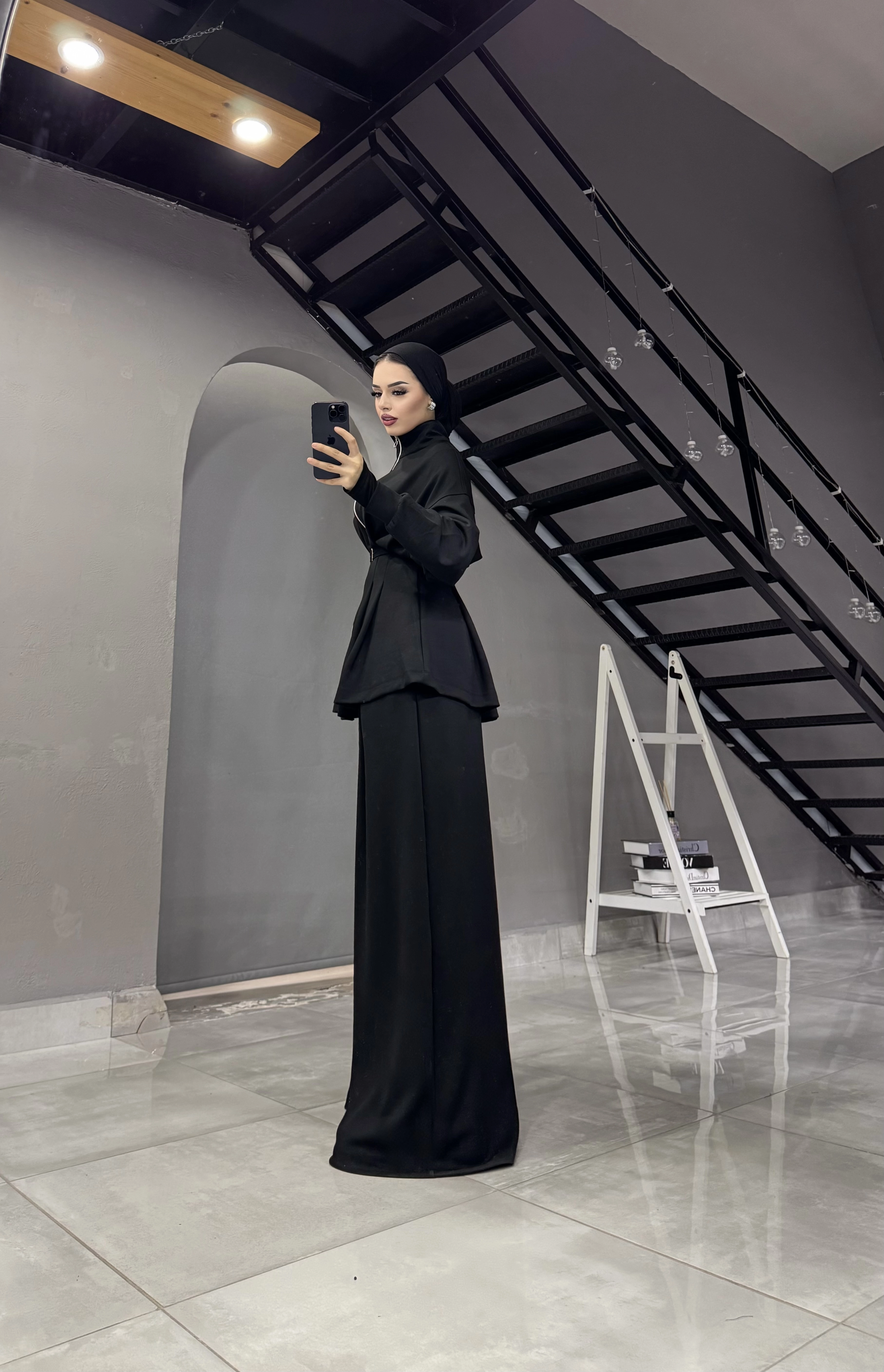 OYSHO OWERSİZE PANTOLONLU TESETTÜR TK