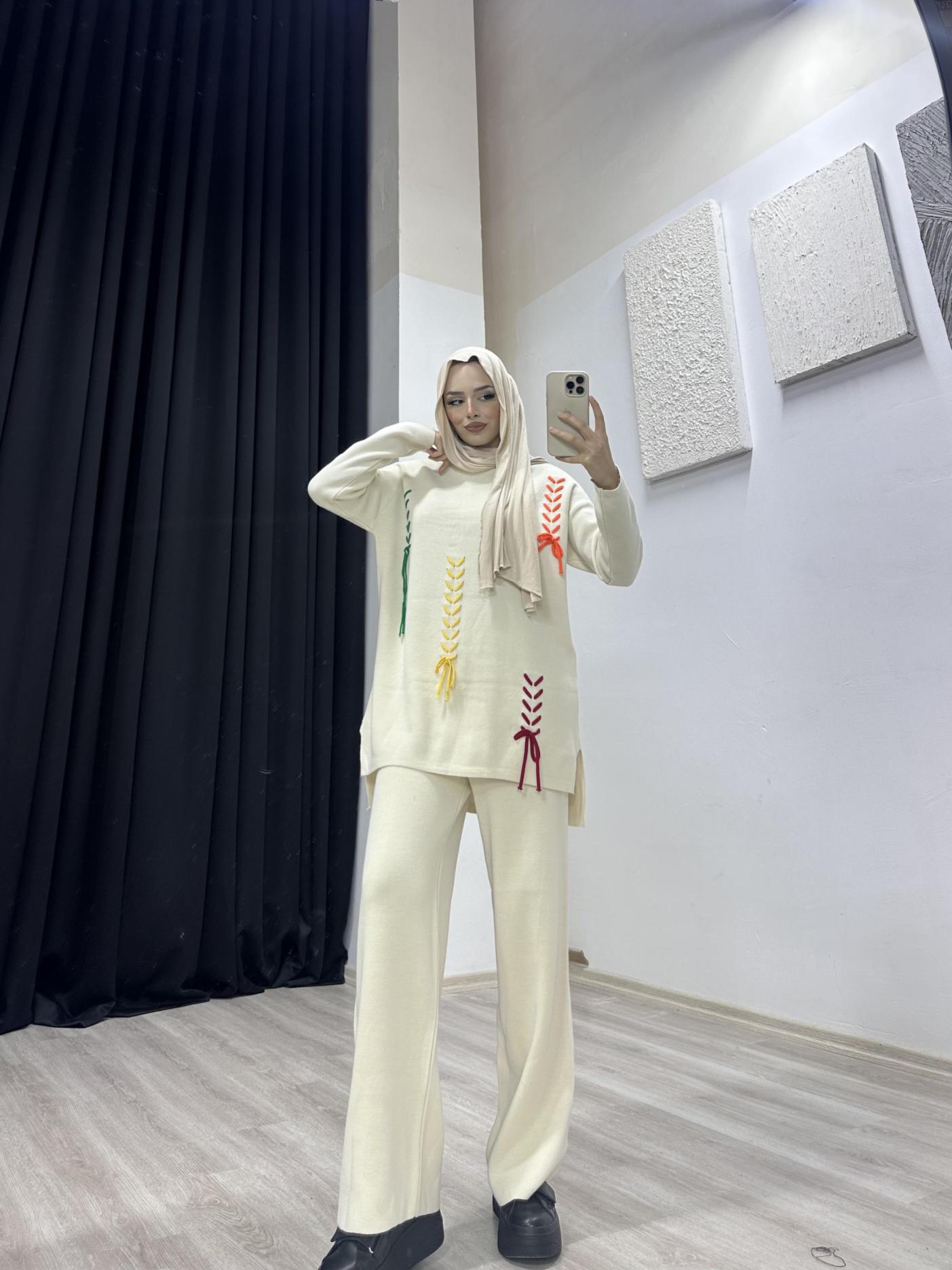 PANTOLONLU TRİKO TK SİYAH