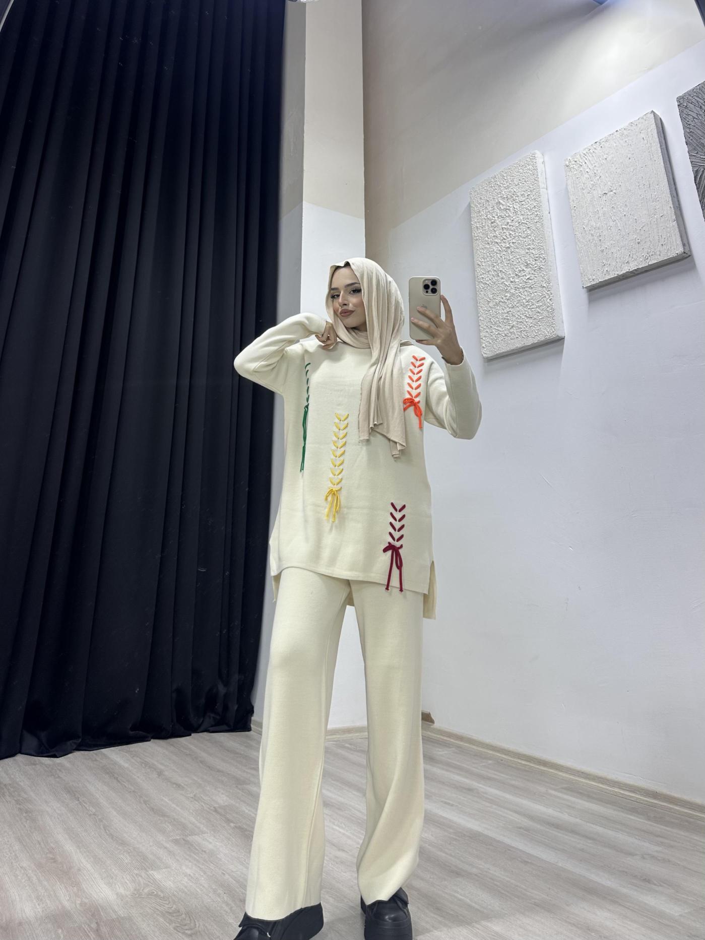 PANTOLONLU TRİKO TK SİYAH