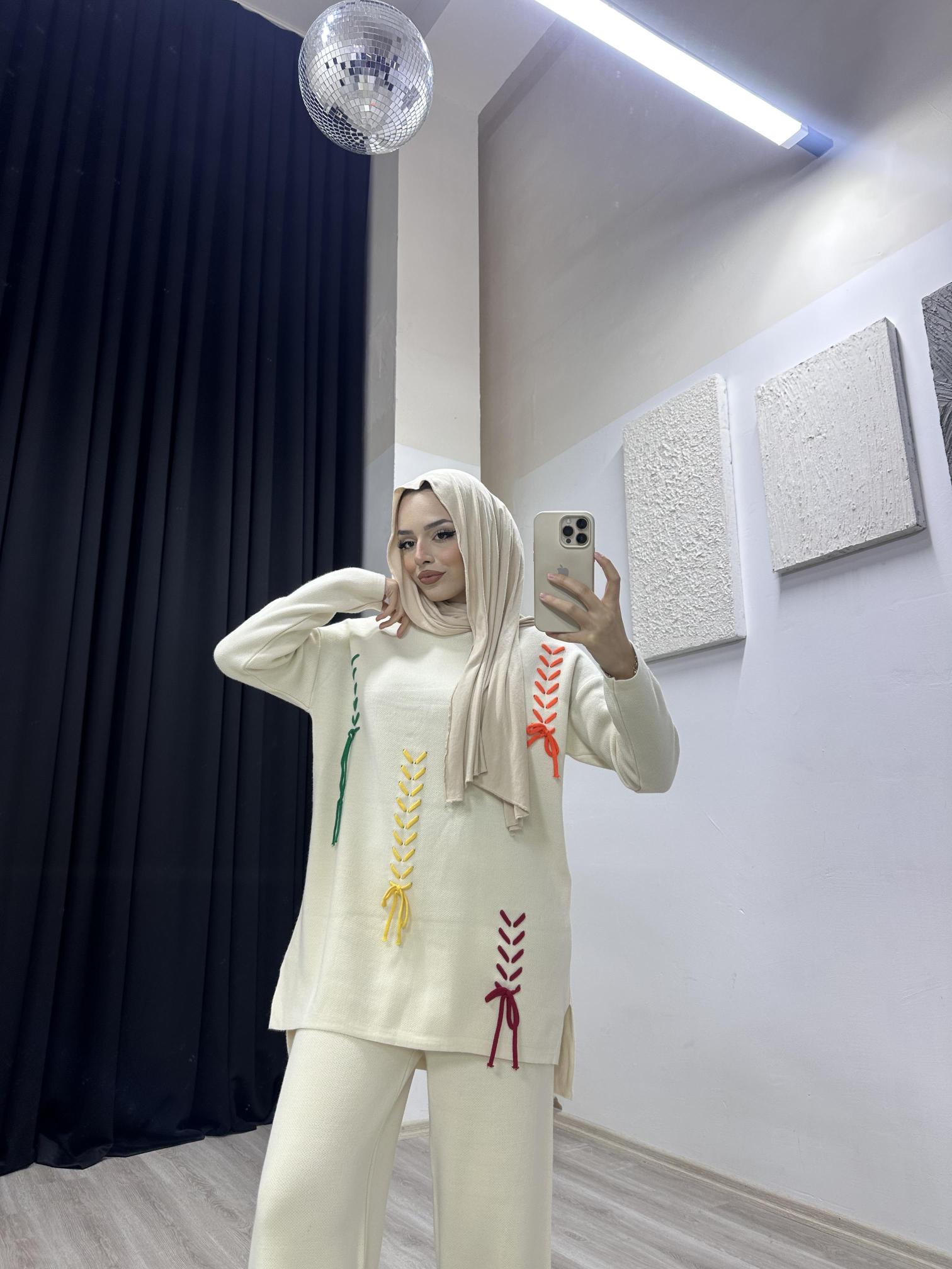 PANTOLONLU TRİKO TK SİYAH
