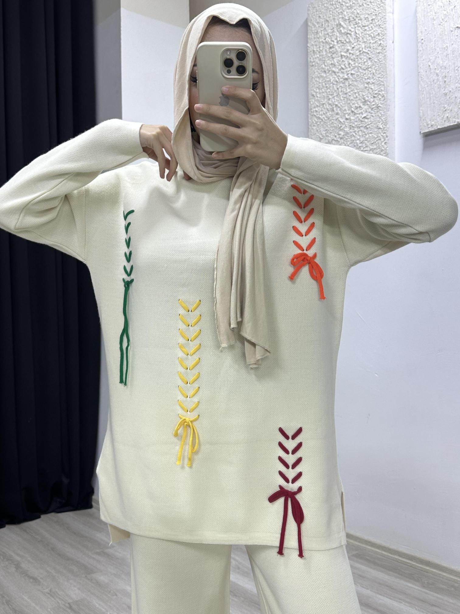 PANTOLONLU TRİKO TK SİYAH