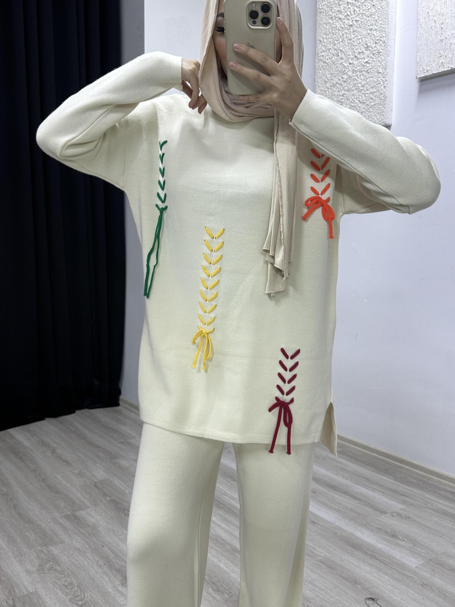 PANTOLONLU TRİKO TK SİYAH