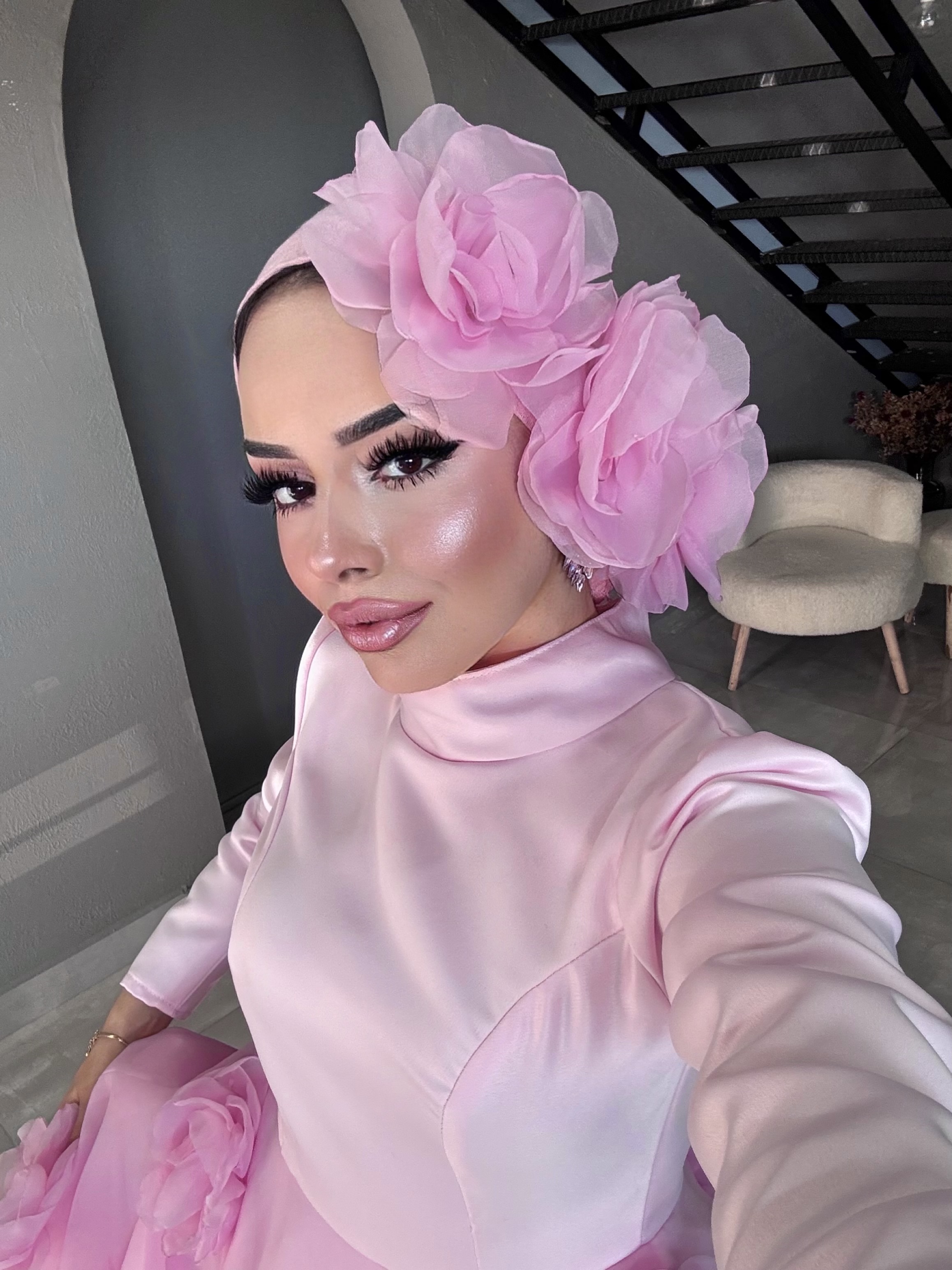 Özel Tasarım Pinterest Rose Abiye