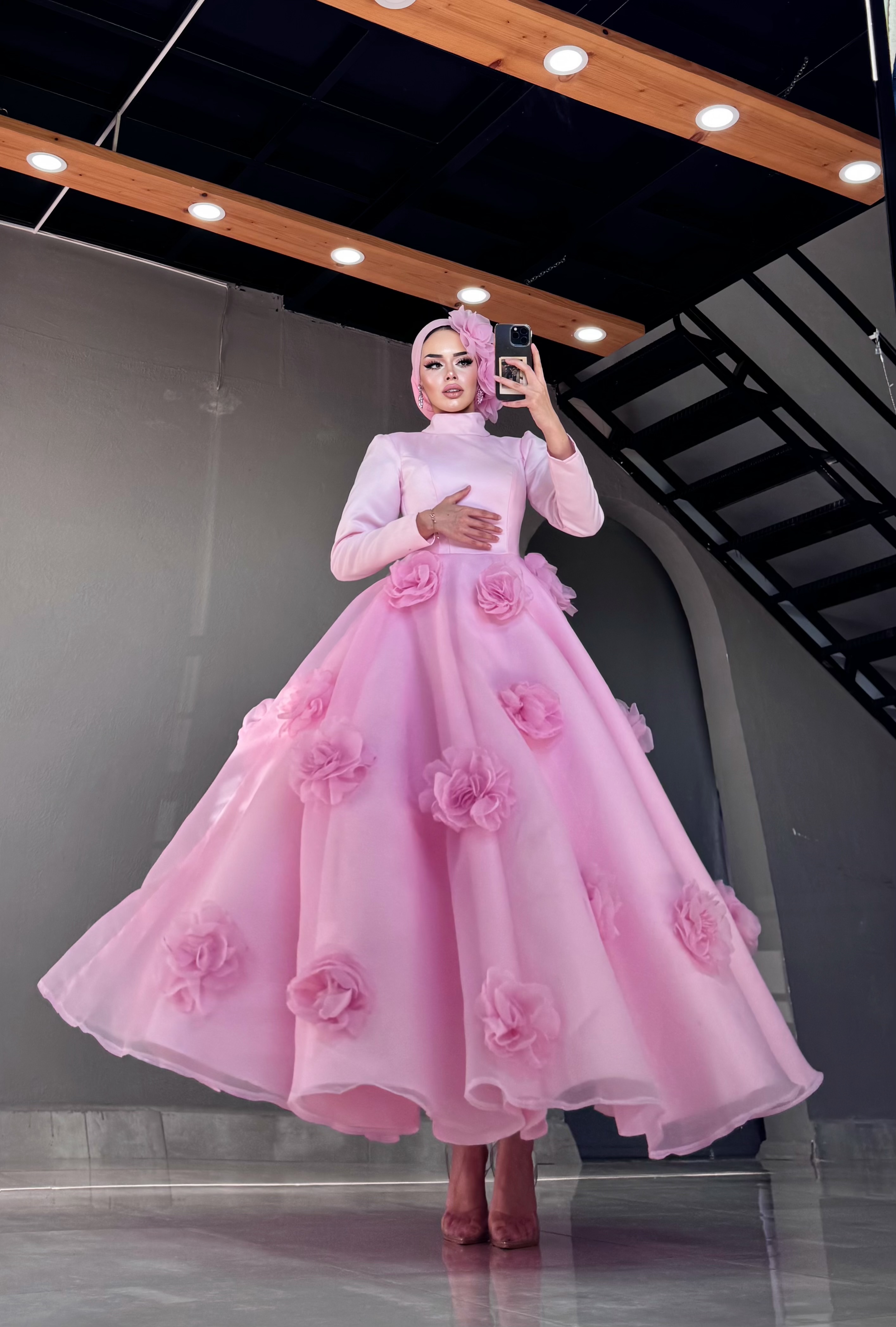 Özel Tasarım Pinterest Rose Abiye