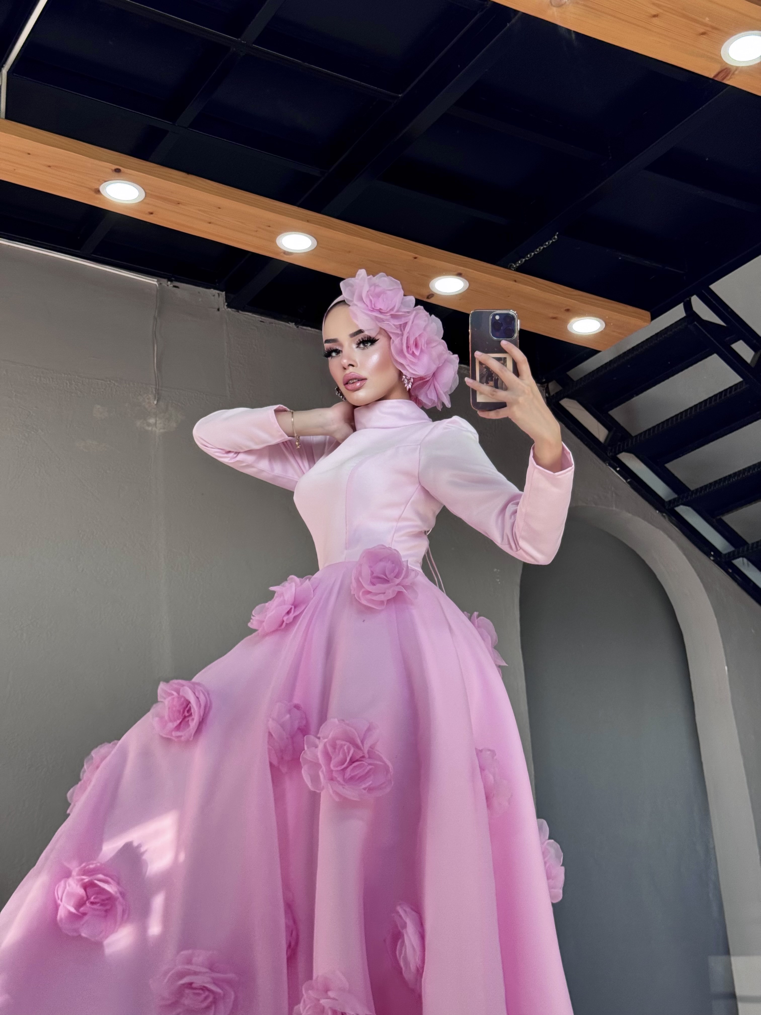 Özel Tasarım Pinterest Rose Abiye