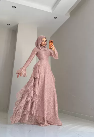“RUKİA ELZA” Pinterest dantel elbise 