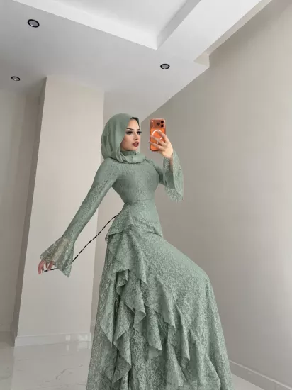 “RUKİA ELZA” Pinterest dantel elbise 