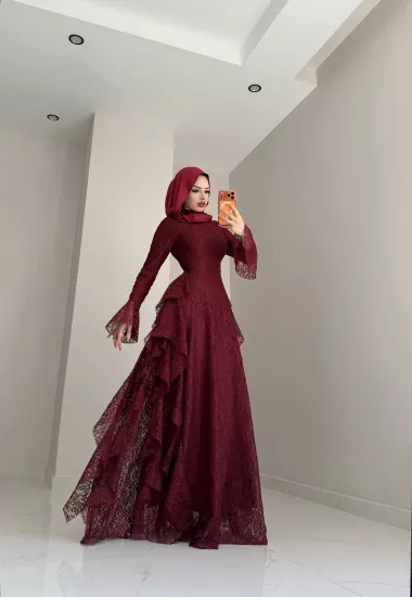 “RUKİA ELZA” Pinterest dantel elbise 