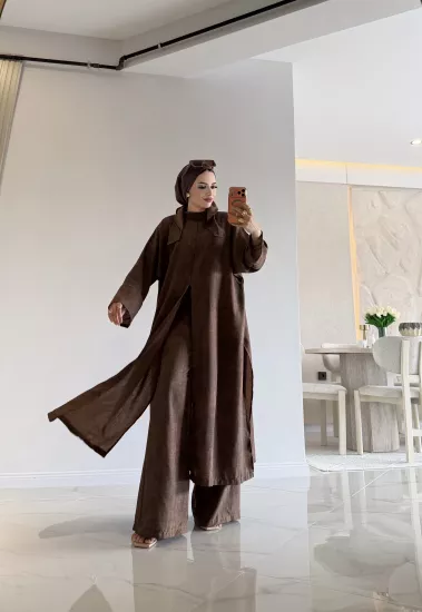 Relax Keten Üçlü Tesettür Tk