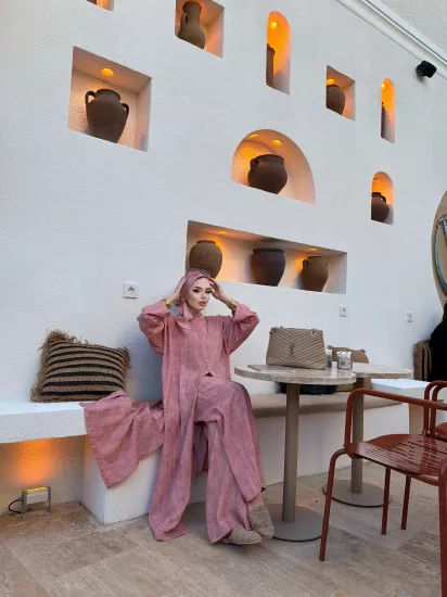 Relax Keten Üçlü Tesettür Tk