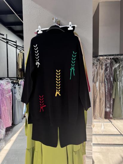 PANTOLONLU TRİKO TK SİYAH