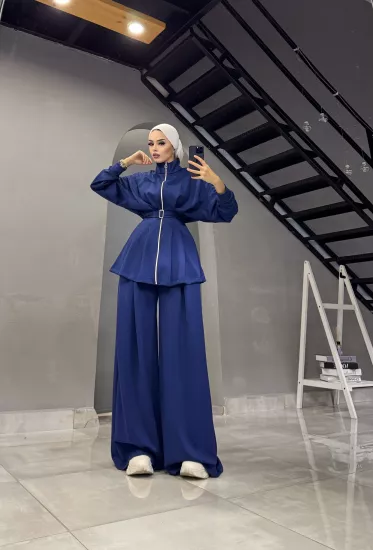 OYSHO OWERSİZE PANTOLONLU TESETTÜR TK