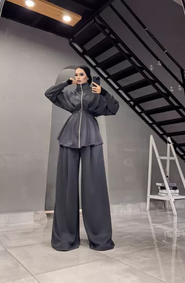 OYSHO OWERSİZE PANTOLONLU TESETTÜR TK