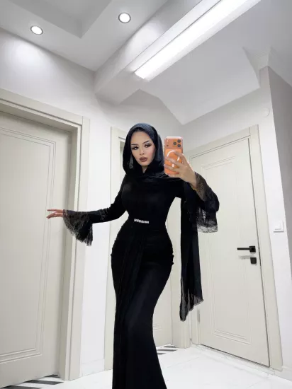 “AURA” Pinterest balık dantel abiye